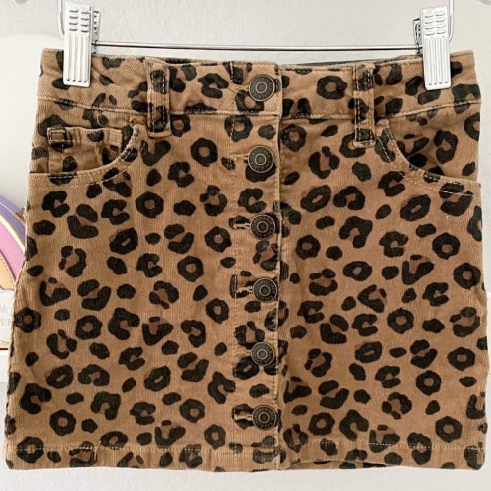 Leopard-Print Skirt